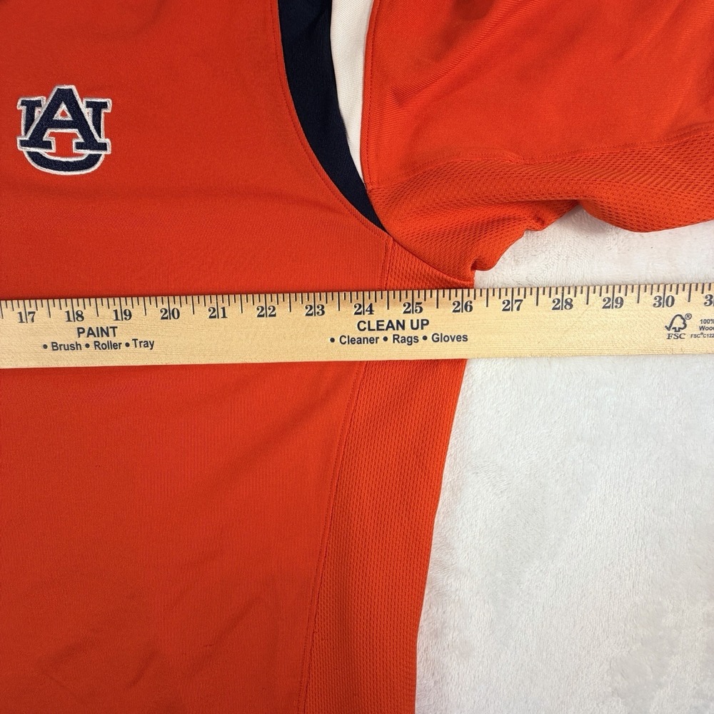Auburn Tigers Polo Shirt Men's Sz XL Orange NCAA Under Armour Golf Performance - Picture 8 of 9